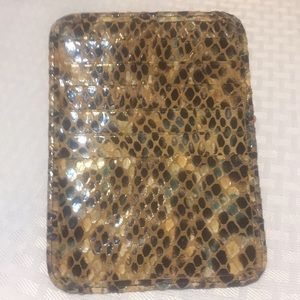 Lodi’s card holder snake skin color